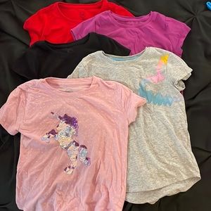 Wonder Nation girls tee shirt size 7/8 bundle